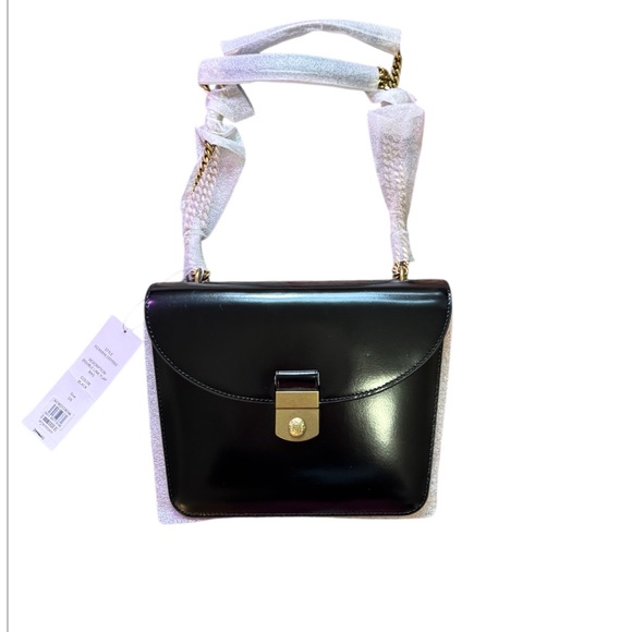 Double Link Flap Convertible Leather Shoulder Bag Veronica Beard - NEW - Picture 8 of 11